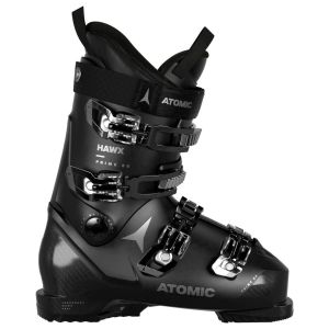 Atomic Hawk Prime 85 S W GW ski boot in black, side view detail.