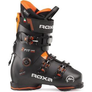 Roxa R/Fit Hike 90 RTL ski boot, side view showing orange and grey design.